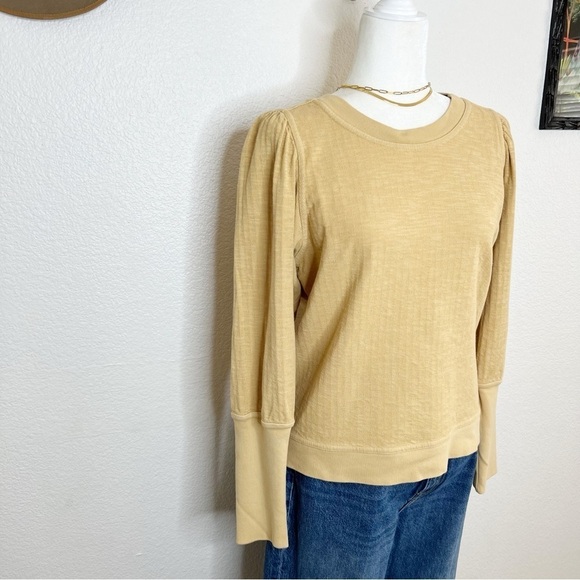 Apiece Apart Olimpio Sweatshirt Dijon Yellow Size S - Picture 2 of 9